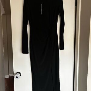 Fashion Nova Classic Black Long Sleeve Dress
